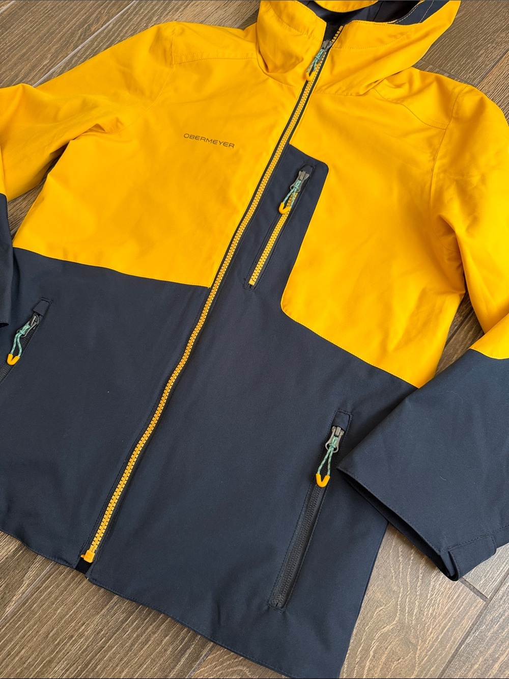 Obermeyer Boys’ Ronan Yellow 3-in-1 Component Shell Jacket with Insulated Vest-M - Picture 3 of 13